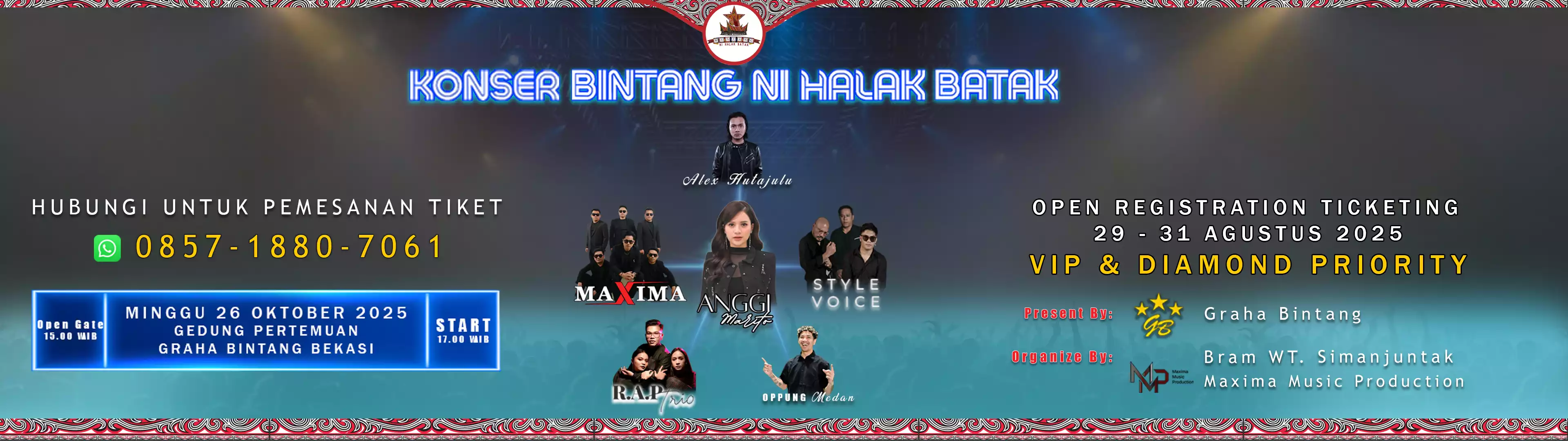 BINTANG NI HALAK BATAK - PRIORITY TICKET