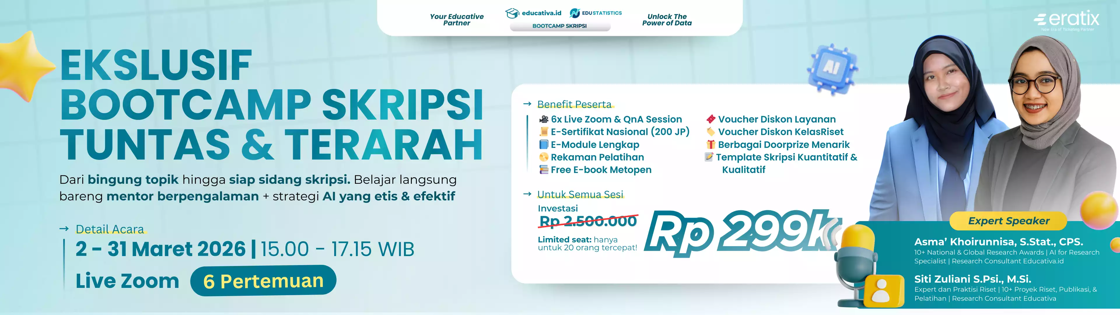EKSKLUSIF Bootcamp: Skripsi Tuntas dan Terarah