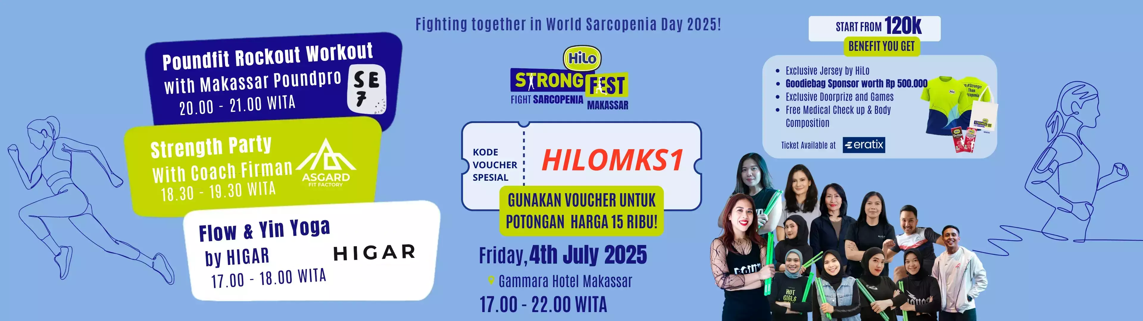 MAKASSAR HiLo Strong Fest Fight Sarcopenia 2025